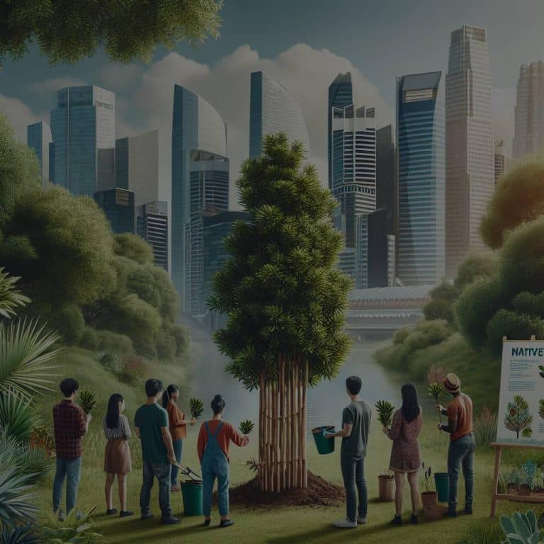 Quelle est la meilleure stratégie pour encourager la plantation d’arbres indigènes dans les zones urbaines ?
